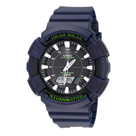 Đồng hồ CASIO AD-S800WH-2AVDF Nam 54.5 x 51mm, Solar (Năng lượng ánh sáng) Nhựa
