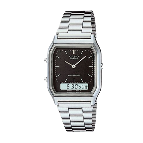 Đồng hồ CASIO AQ-230A-1DMQ Nam 38.8 x 29.8mm, Pin ( Quartz) Thép không gỉ