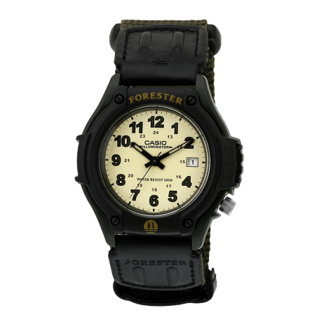 Đồng hồ CASIO FT-500WC-3BVDF Nam 33.5mm, Pin ( Quartz) Da / Vải