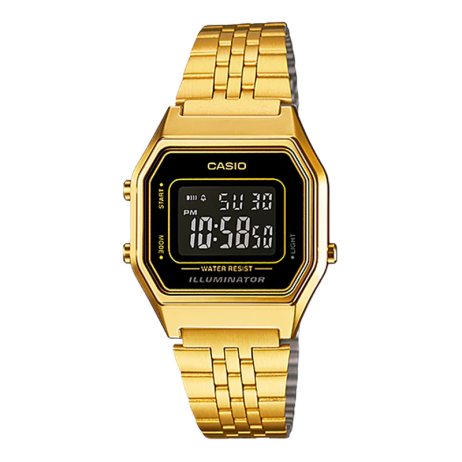 Đồng hồ CASIO LA680WGA-1BDF Nữ 30.3 x 24.6mm, Pin ( Quartz) Thép không gỉ, mạ PVD