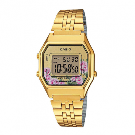 Đồng hồ CASIO LA680WGA-4CDF Nữ 33.5 x 28.6mm, Pin ( Quartz) Thép không gỉ, mạ PVD