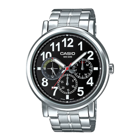 Đồng hồ CASIO MTP-E309D-1AVDF Nam 45mm, Pin ( Quartz) Thép không gỉ