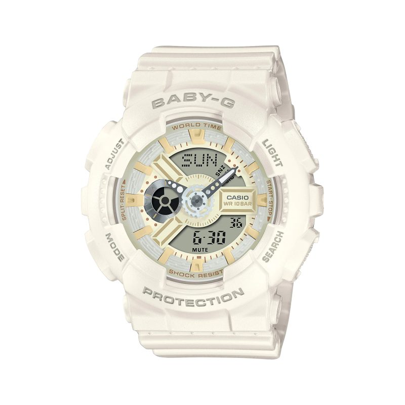 CASIO BA-110XSW-7ADR Quartz (Pin) ,Dây Nhựa resin, Mặt kính khoáng